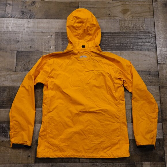 GoLite Gore-Tex Paclite Shell Jacket Women’s Large Orange Hooded Waterproof - Picture 12 of 14